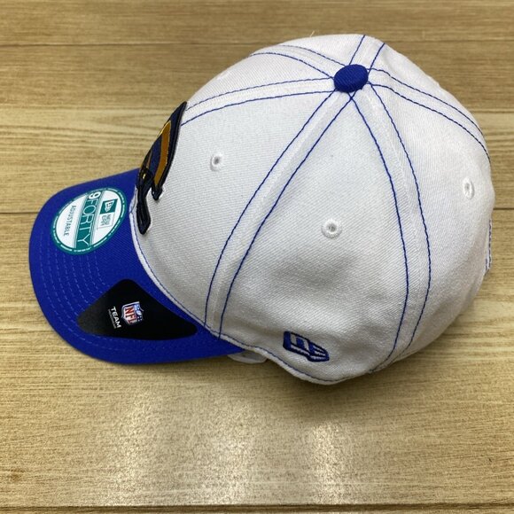 VTG Logo Los Angeles Rams Snap Back New Era 9Forty 2 Tone NFL Cap Adjustable Hat - Picture 5 of 14